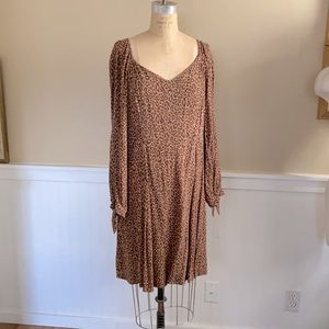 American Eagle Dress | Cheetah Print Midi